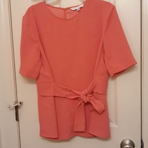 Trina turk pink salmon blouse